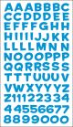 Sticko Alphabet Stickers Fun House Blue Metallic