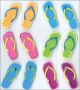 Jolees Cabochon Dimensional Repeat Stickers Flip Flops