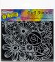 Crafters Workshop Template 6 Inch X6 Inch Blooming Garden