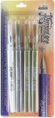 Marvy Uchida Gel Reminisce Pen Set 4 Per Pkg 2 Gold 1 Silver and 1 White