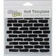 Crafters Workshop Template 6 inch X6 inch Bricks