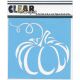 Clear Scraps Stencils 6 Inch X6 Inch Pumpkin
