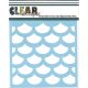 Clear Scraps Stencils 12 inch X12 inch Fish Scales