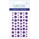 Eyelet Outlet Adhesive Back Enamel Dots 54 Per Pkg Glitter Violet