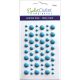 Eyelet Outlet Adhesive Back Enamel Dots 54 Per Pkg Matte Blue