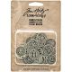 Idea Ology Metal Number Tokens 31 Per Pkg Antique Silver .75 inch 