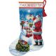 Dimensions Gold Collection Counted Cross Stitch Kit 16 inch Long Holiday Glow Stocking 18 Count 