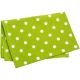 Dunroven House Polka Dot Printed Tea Towel 20Inch X28Inch Lime Green W Per White Dots