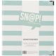 Simple Stories Snap Designer Binder 6 inch X8 inch Robin s Egg Stripe