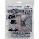 Tim Holtz Cling Stamps 7 inch X8.5 inch Dapper