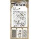 Tim Holtz Mini Layered Stencil Set 3 Per Pkg Set 4