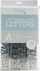 DCWV Letterboard Letters and Characters 1 inch 188 Per Pkg Silver