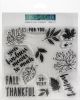 Concord and 9th Clear Stamps 6 inch X6 inch Thankful Leaves Turnabout