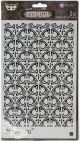 Finnabair Stencil 6 inch X9 inch Swirly Florals