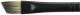 Black Silver Short Handle Brush Angle Size 1/3