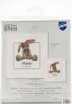 Vervaco Counted Cross Stitch Kit 7.5 Inch X8.5 Inch Cute Bunny Record On Aida 14 Count