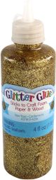 Glitter Glue 4oz Gold