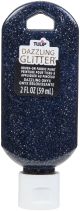 Tulip Dazzling Glitter Brush On Fabric Paint 2oz Onyx