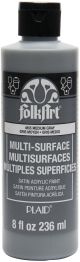 Folkart Multi Surface Paint 8Oz Medium Gray