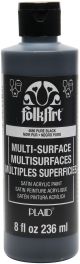 FolkArt Multi Surface Paint 8oz Pure Black