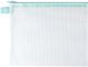 Avery Elle Zippered Vinyl Mesh Pouch Aqua Small