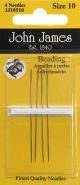 John James Beading Hand Needles Size 10 4 Per Pkg