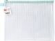 Avery Elle Zippered Vinyl Mesh Pouch Aqua Large