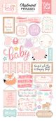 Hello Baby Girl Chipboard 6 Inch X13 Inch Phrases