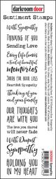 Darkroom Door Sentiment Cling Stamp 7 inch X1.4 inch Sympathy