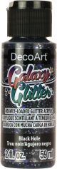 DecoArt Galaxy Glitter Acrylic Paint 2oz Black Hole