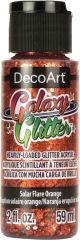 DecoArt Galaxy Glitter Acrylic Paint 2oz Solar Flare Orange