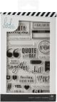 Heidi Swapp Color Fresh Clear Stamps Words and Icons