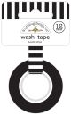 Doodlebug Washi Tape 15mmx12yd Tuxedo Stripe