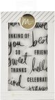 Heidi Swapp Minc Clear Stamps 14 Per Pkg Sentiments