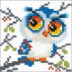 RIOLIS Counted Cross Stitch Kit 4 Inch X4 Inch Scops Owl 14 Count