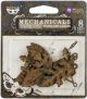 Finnabair Mechanicals Metal Embellishments Woodland Leaves 8 Per Pkg