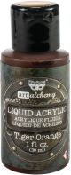 Finnabair Art Alchemy Liquid Acrylic Paint 1 Fluid Ounce Tiger Orange