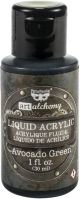 Finnabair Art Alchemy Liquid Acrylic Paint 1 Fluid Ounce Avocado Green