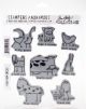 Tim Holtz Cling Stamps 7 inch X8.5 inch Funny Farm