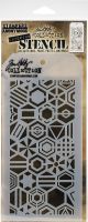 Tim Holtz Layered Stencil 4.125 inch X8.5 inch Patchwork He
