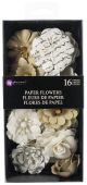 Prima Marketing Mulberry Paper Flowers Alterable 16 Per Pkg