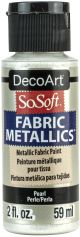 SoSoft Fabric Acrylic Metallic Paint 2oz Pearl