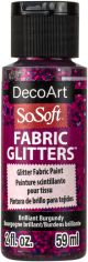 SoSoft Fabric Glitters Acrylic Paint 2oz Brilliant Burgundy