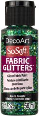 SoSoft Fabric Glitters Acrylic Paint 2oz Green Twinkle