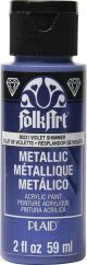 FolkArt Metallic Acrylic Paint 2oz Violet Shimmer