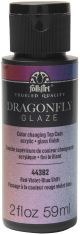 Folkart Dragonfly Glaze Topcoat 2.5oz Red/Violet/Blue