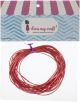 Dress My Crafts Satin Ribbon Twine 3m Red