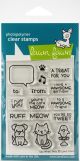 Lawn Fawn Clear Stamps 3 Inch X2 Inch Say What Pets