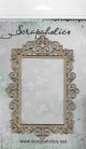 Scrapaholics Laser Cut Chipboard 1.8mm Thick Elegant Frame 6 Inch X4 Inch