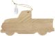 Craft Decor Wood Ornament with Twine 12 Per Pkg Truck 5.25 inch X2.5 inch X.375 inch 